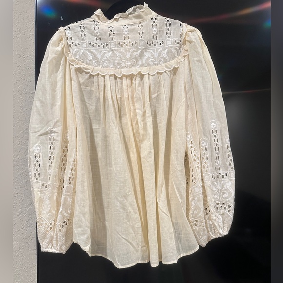 ZIMMERMANN Eyelet Lace Blouse NWOT Size 1 - Picture 5 of 7
